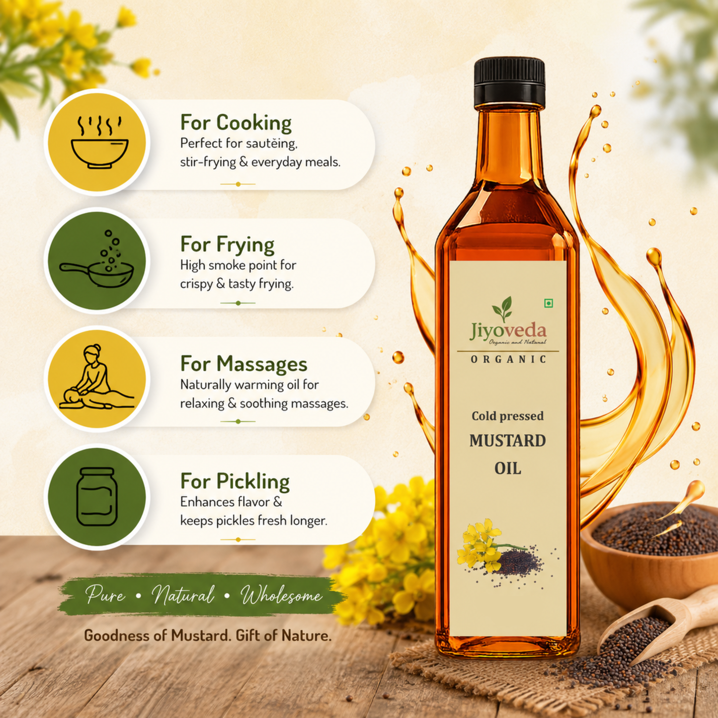 Cold Pressed Mustard Oil