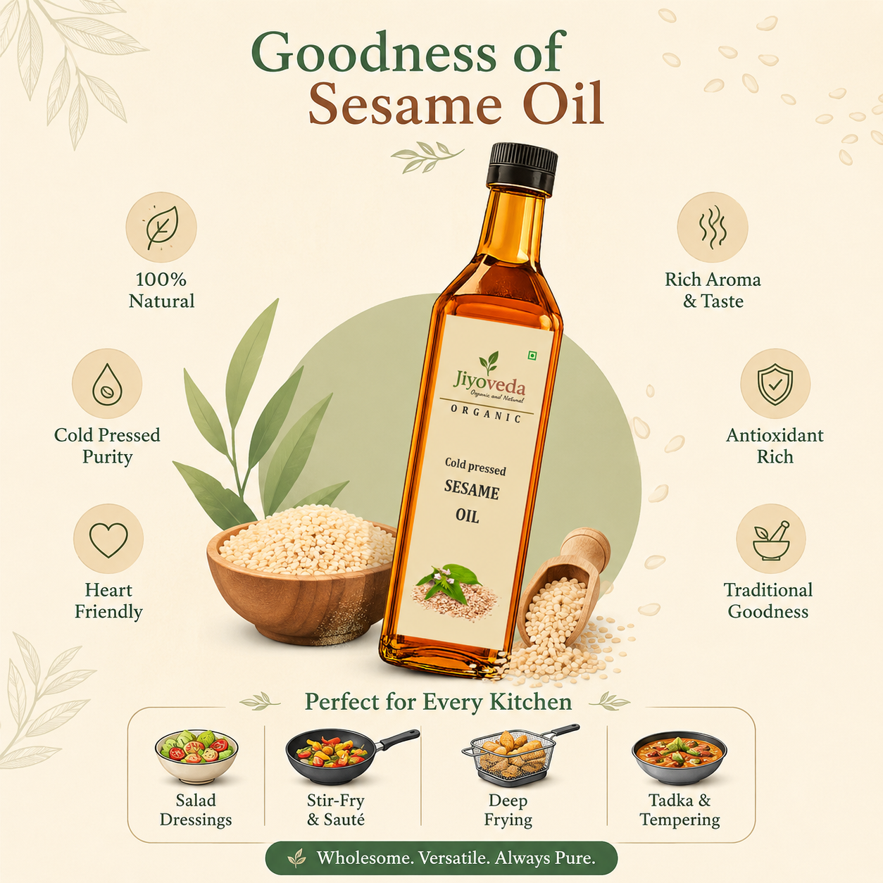Cold Pressed Sesame Oil