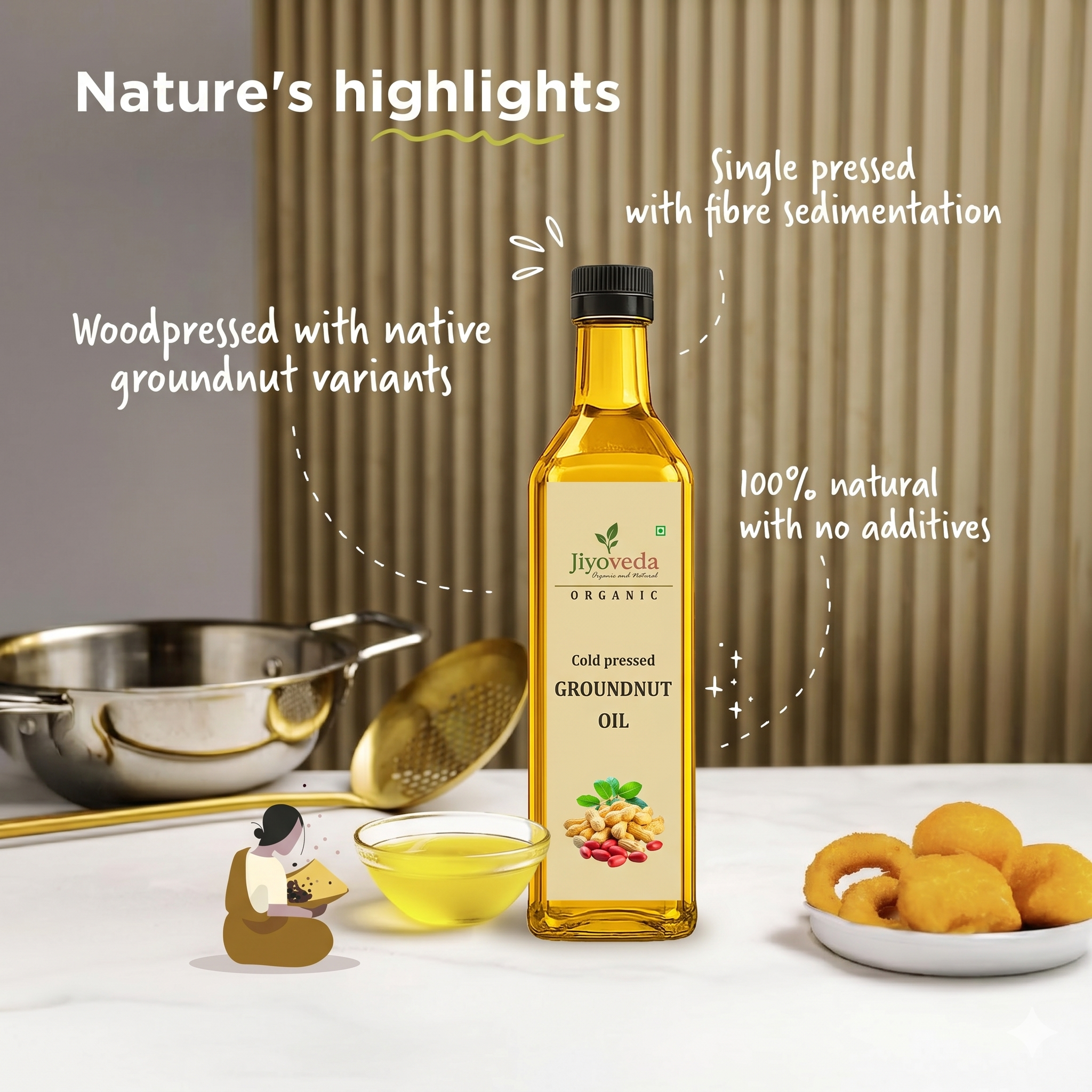 Cold Pressed Groundnut Oil